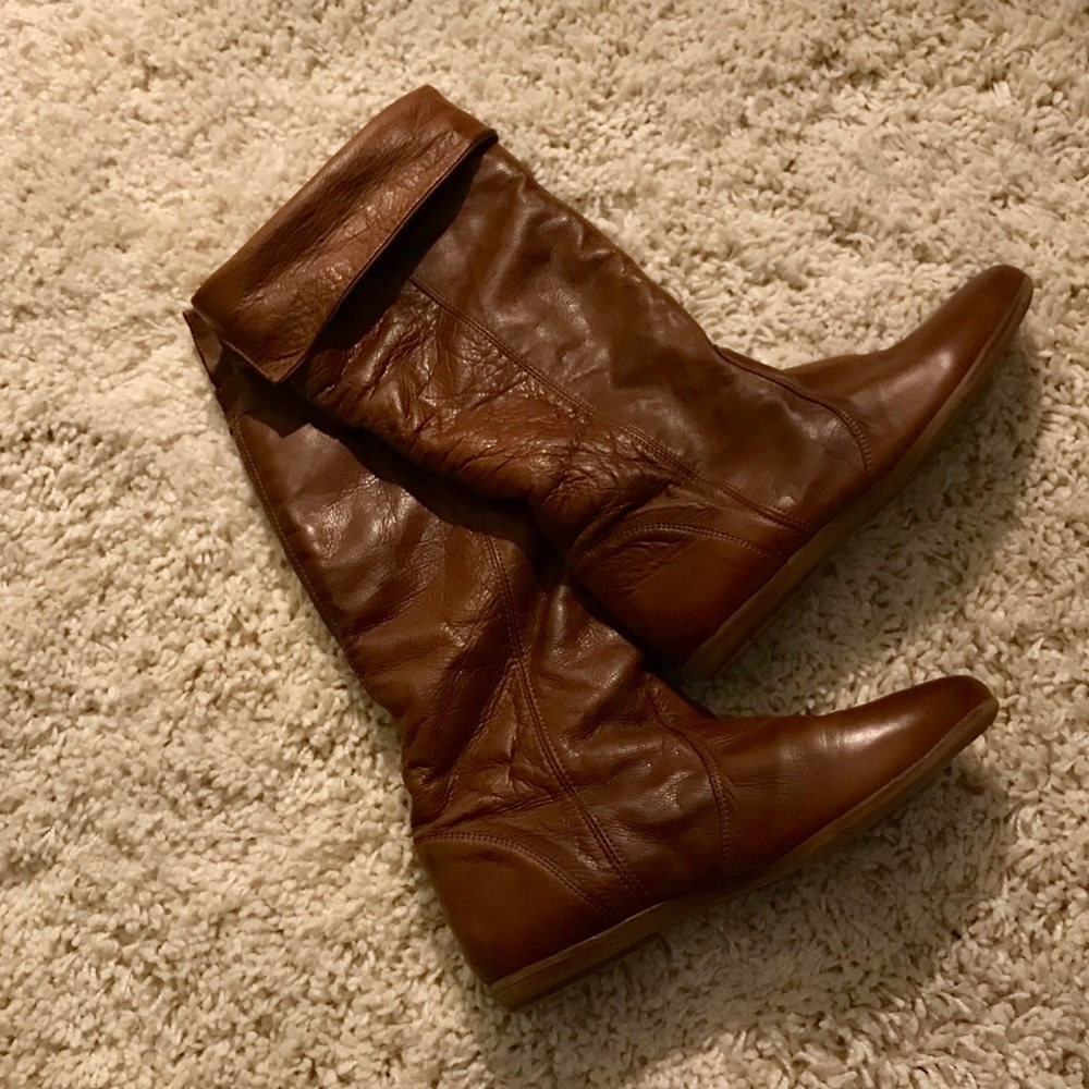 Lined Soft Leather Winter Boots
